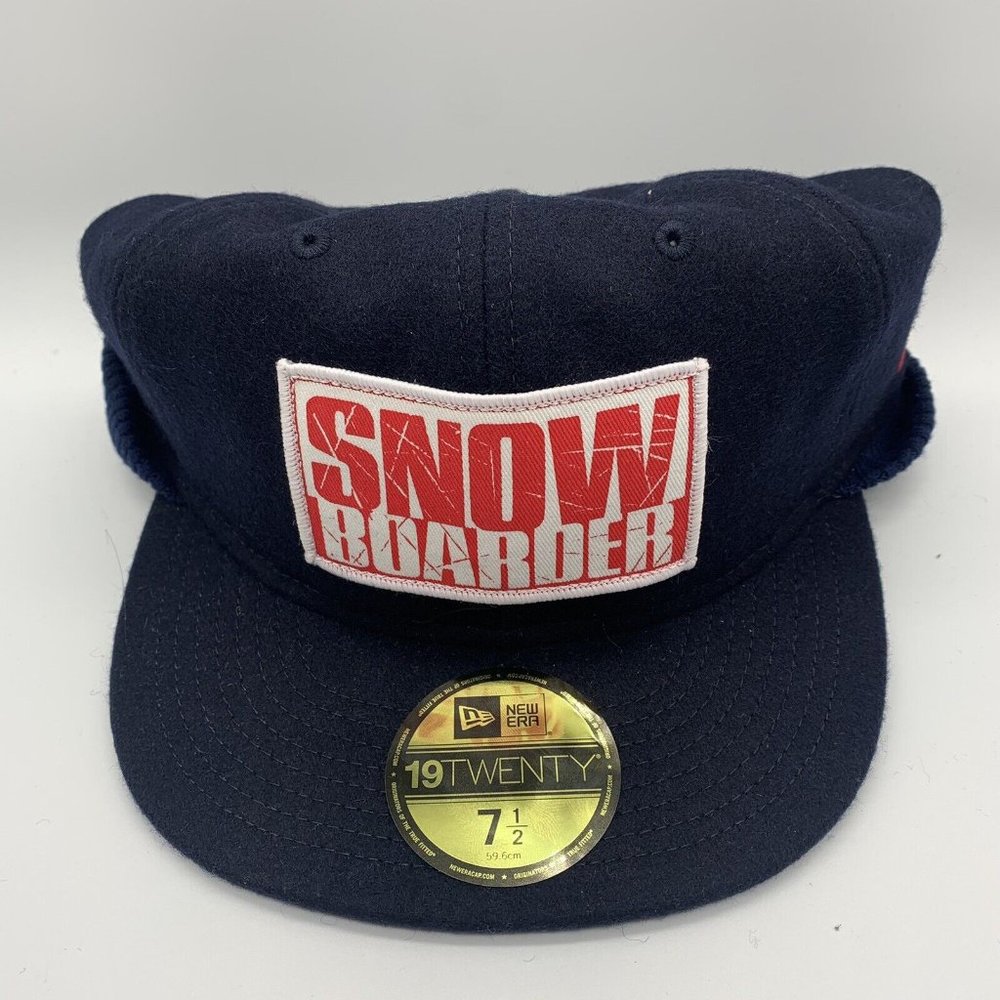 Snow Boarder Winter 19Twenty‎ New Era Hat Fitted 7 1/2 Neck Flap